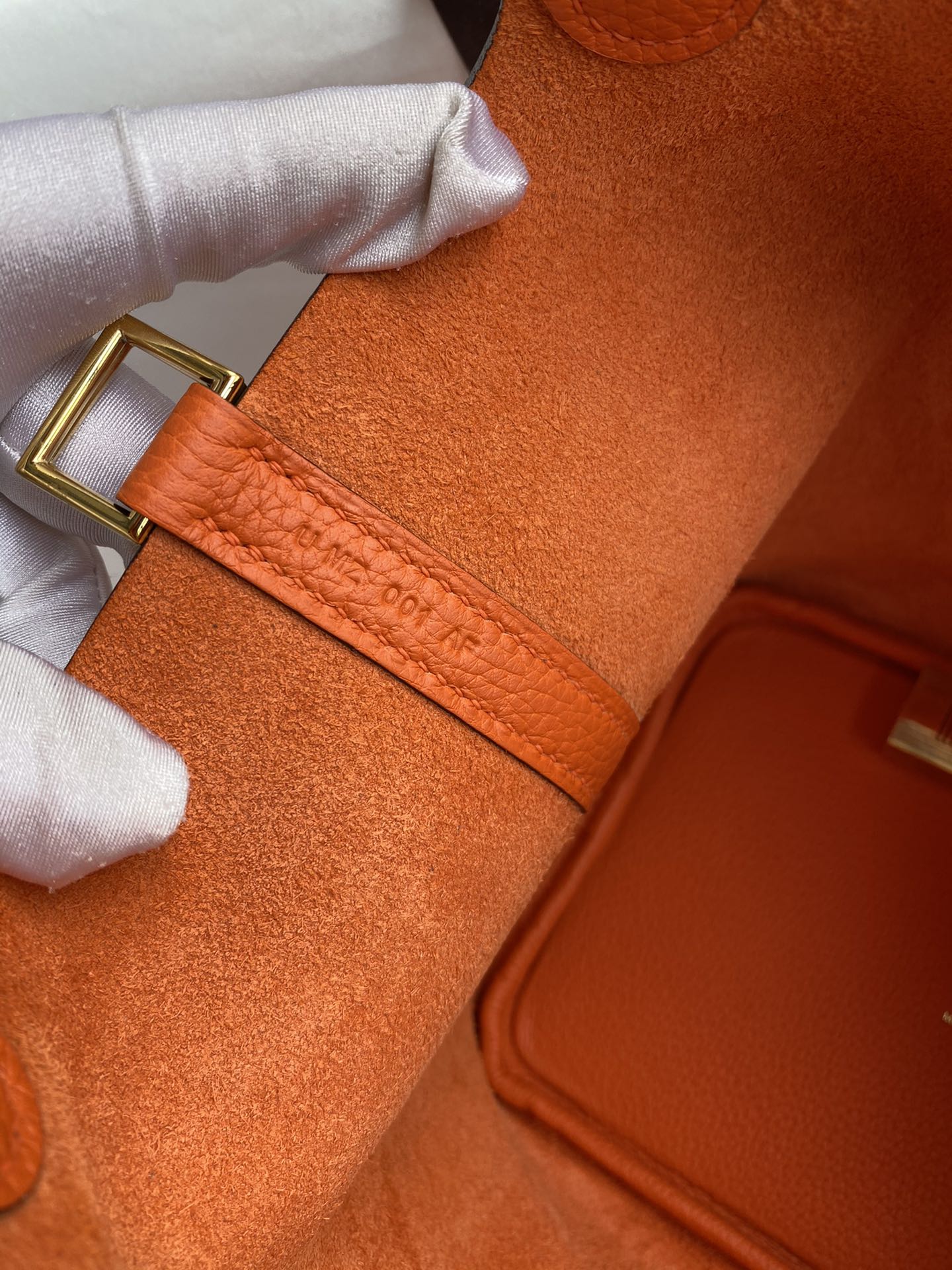 Hermes Picotin Lock 18 Bag In Orange Clemence Leather